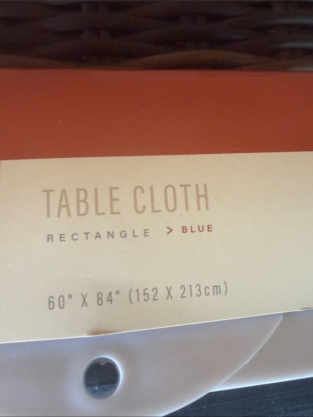 Slate Blue Rectangle Table Cloth - Picture 3 of 7